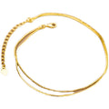 14K Gold Electroplated S925 Silver Anklet
