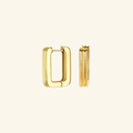 Geometric Gold Hoop Earrings