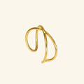 Sculptural Open Wave Ring