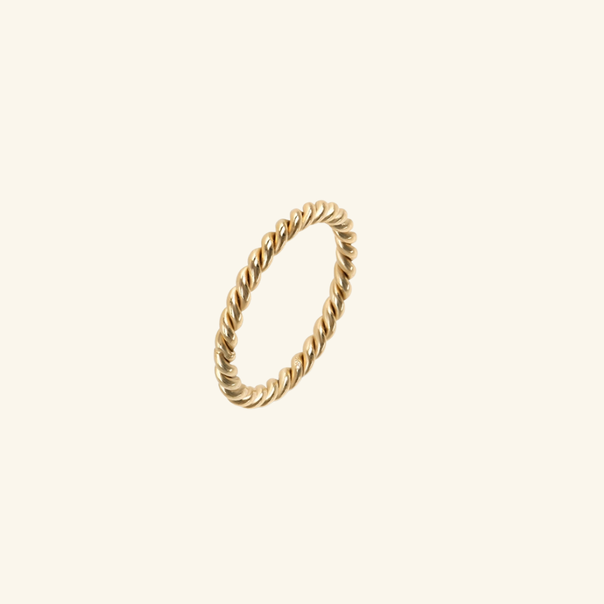 Twisted Gold Band Ring