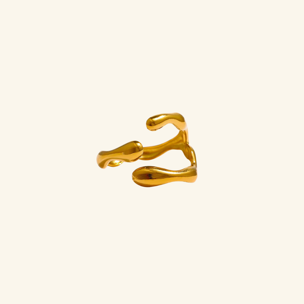 Nyvora Adjustable Ring Modern Geometric Stainless Steel Ring for Women