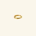 Undara Wave Ring Minimalist Irregular Stainless Steel Ring for Women