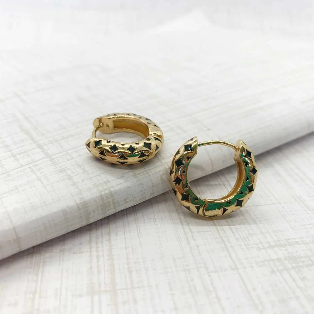 Leaf Enamel Huggies