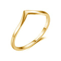 Gold ring with a unique design on a white background