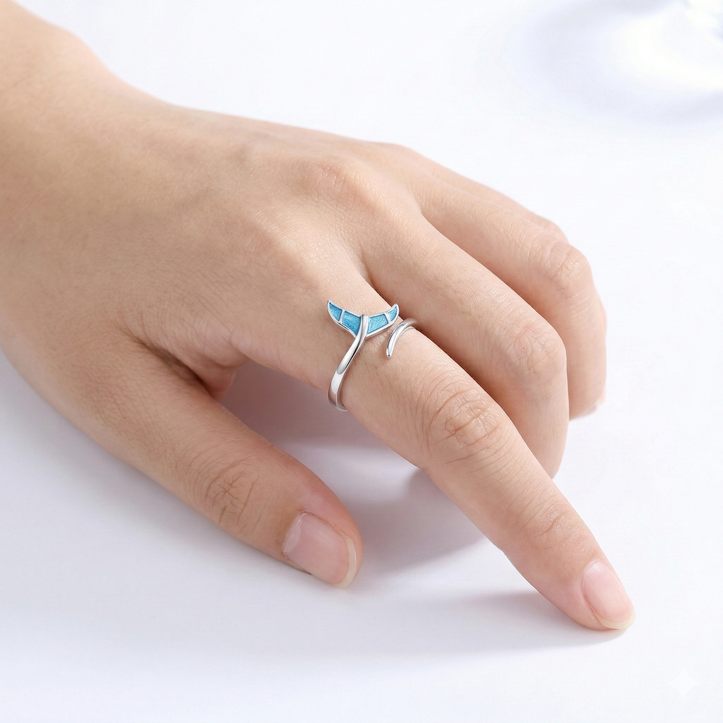 Ocean Elegance Mermaid Tail Ring