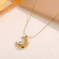 Selene Necklace with French Crescent Moon Design (One Piece)